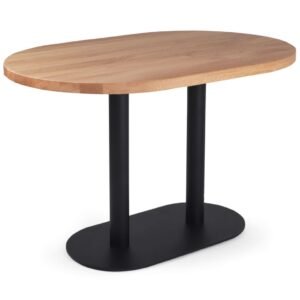 CL-TB-02 Large Contract Rectangular Dining Table with Dual-Column Base (140x70xH75cm)